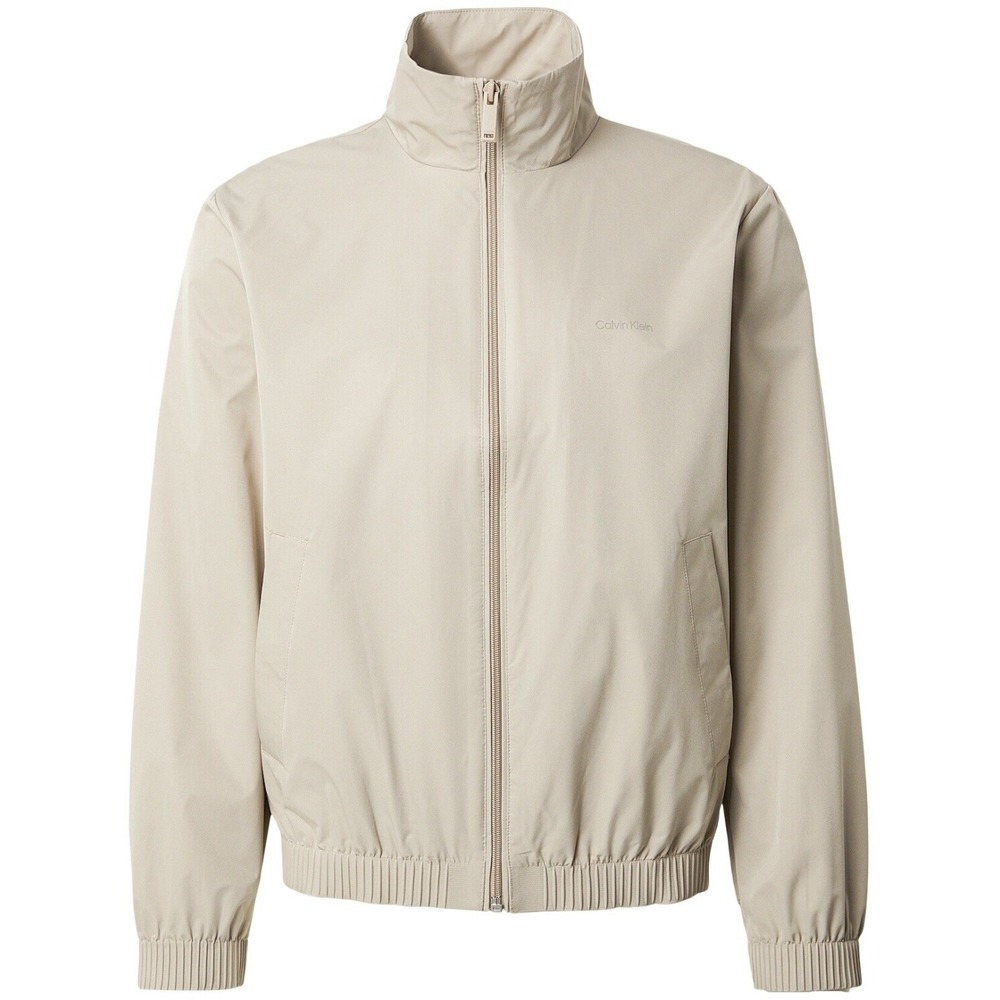 NWOT Calvin Klein Men's XL Lightweight Vintage Khaki Bomber Jacket Full Zip